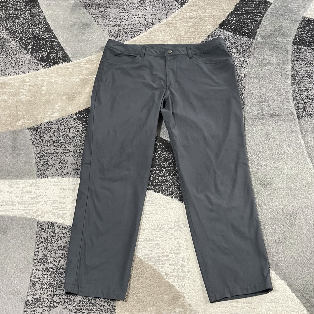 Lululemon ABC Pants Mens 36x28 Gray Classic Stretch Chino Golf Commuter‎ Casual